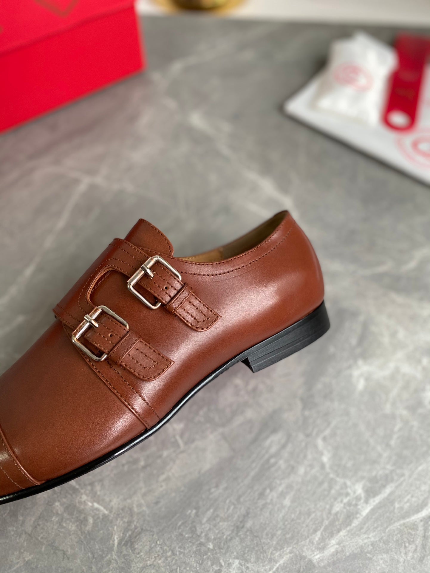 Christian Louboutin Mortimer Double Monk Strap Loafer Leather 863804