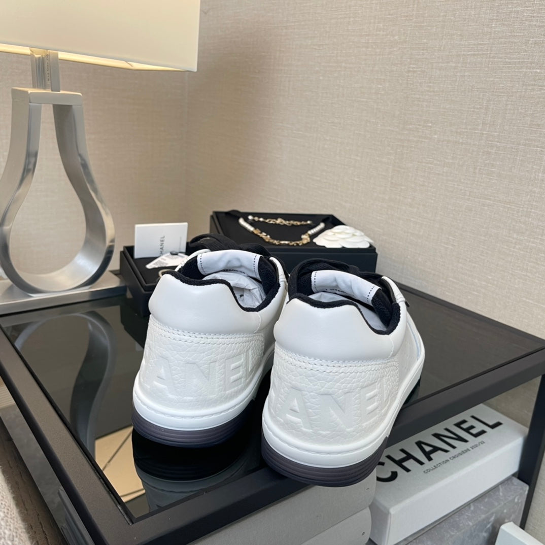CC 22A Sneaker Black White Calfskin & Rubber 413922