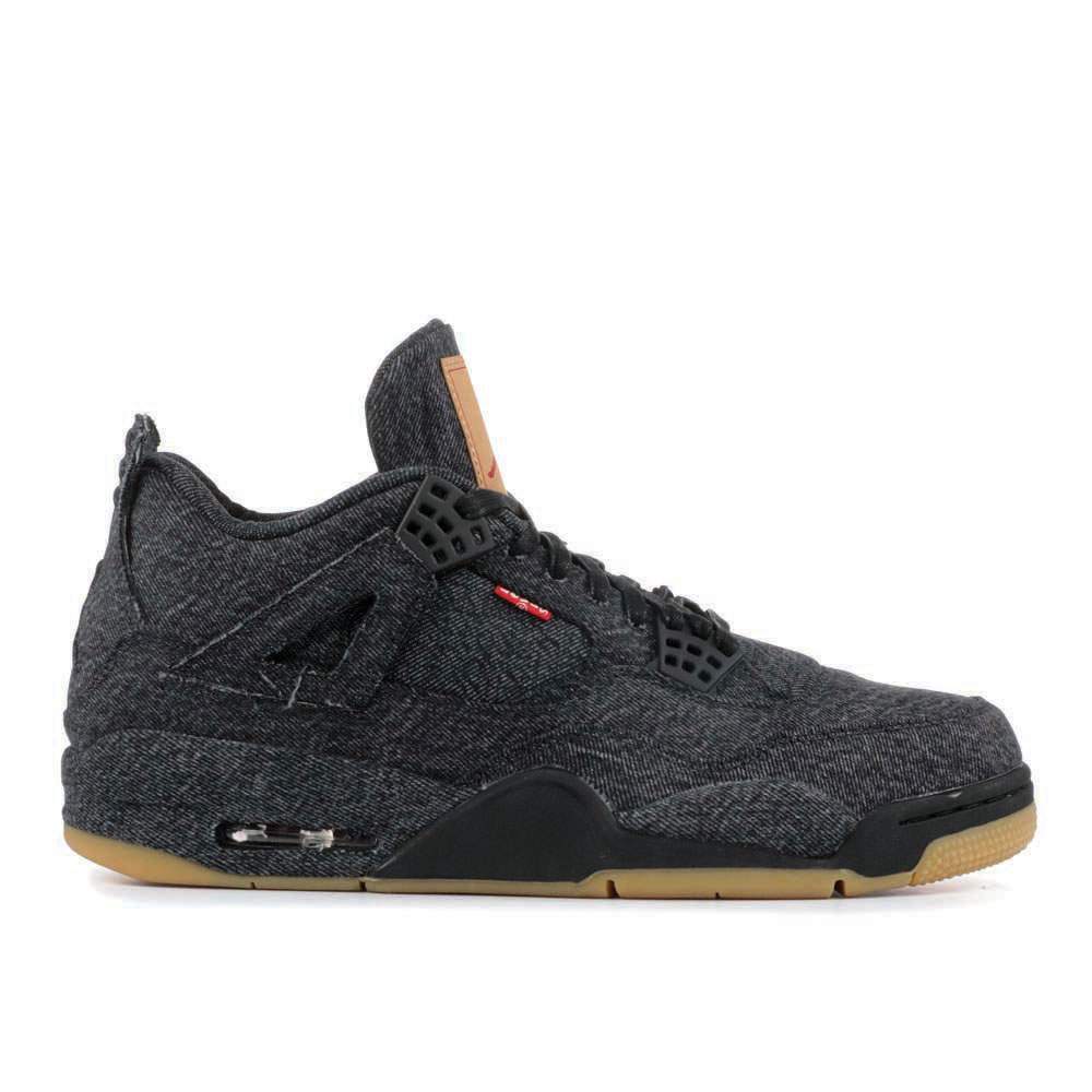 Levi’s x Air Jordan 4 Retro ‘Black Denim’ Everlasting Sneaker Sneakers - Stre...