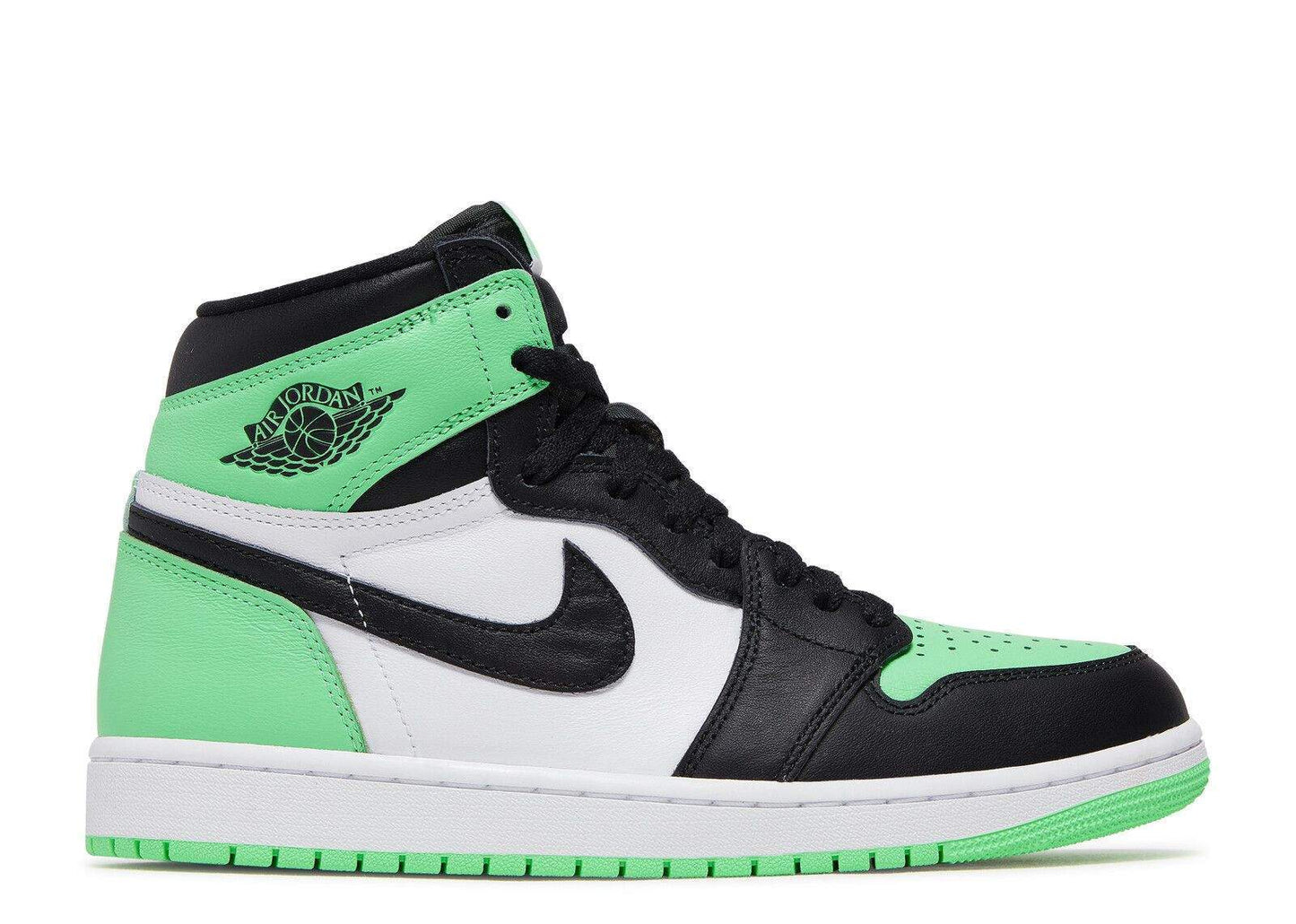 Air Jordan 1 Retro High OG Green Glow Revered Footwear Sneakers - Cushioned S...