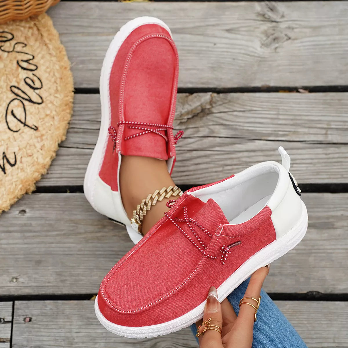 Round Toe Slip-Ons