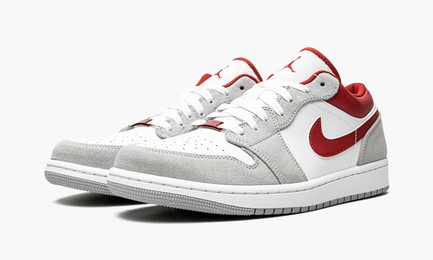 AIR JORDAN 1 LOW SE “White / Grey / Red” Sneakers - Authentic