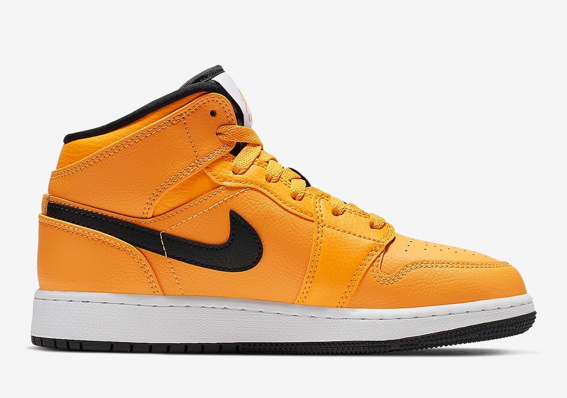 Air Jordan 1 Mid Taxi Yellow Sneakers - Streetwear Essential