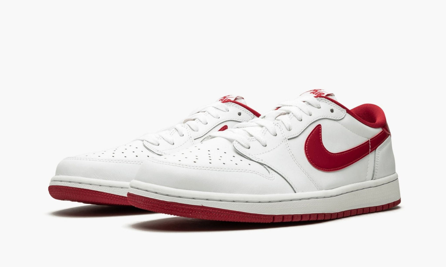 Air Jordan 1 Retro Low OG “White / Varsity Red” Sneakers - Legend Status
