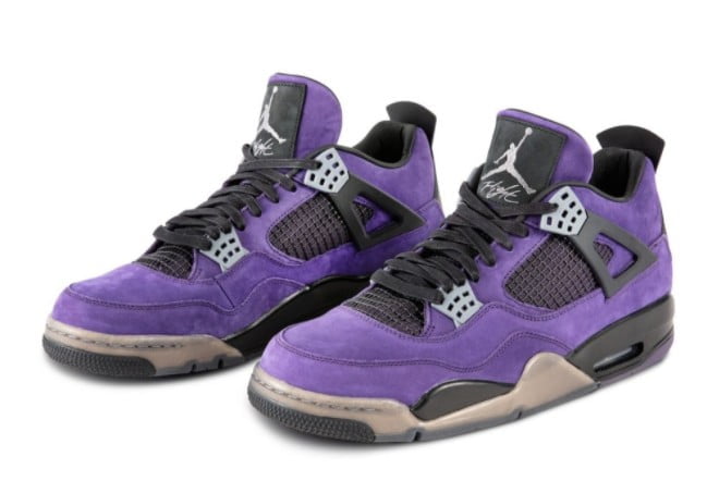 Air Jordan 4 Retro TraviScots Purple CI1184 Sneakers - Cushioned Stride