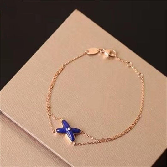 JEUX BRACELET AGATE PINK GOLD 1 DIAMOND