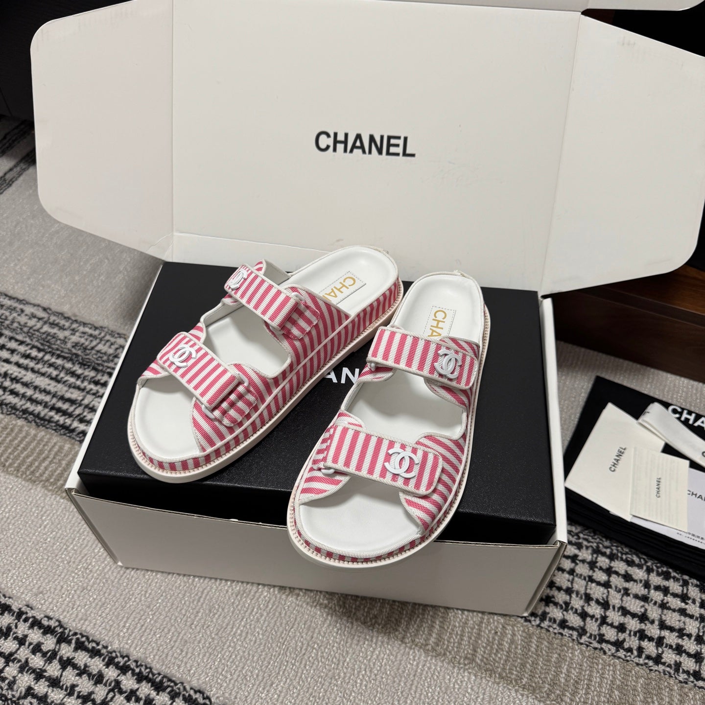 Chanel 2026 Dad Sandals 25mm Fabric 802917