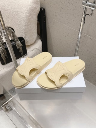 Celine 26 Triomphe Slide Sandals Calfskin 763171