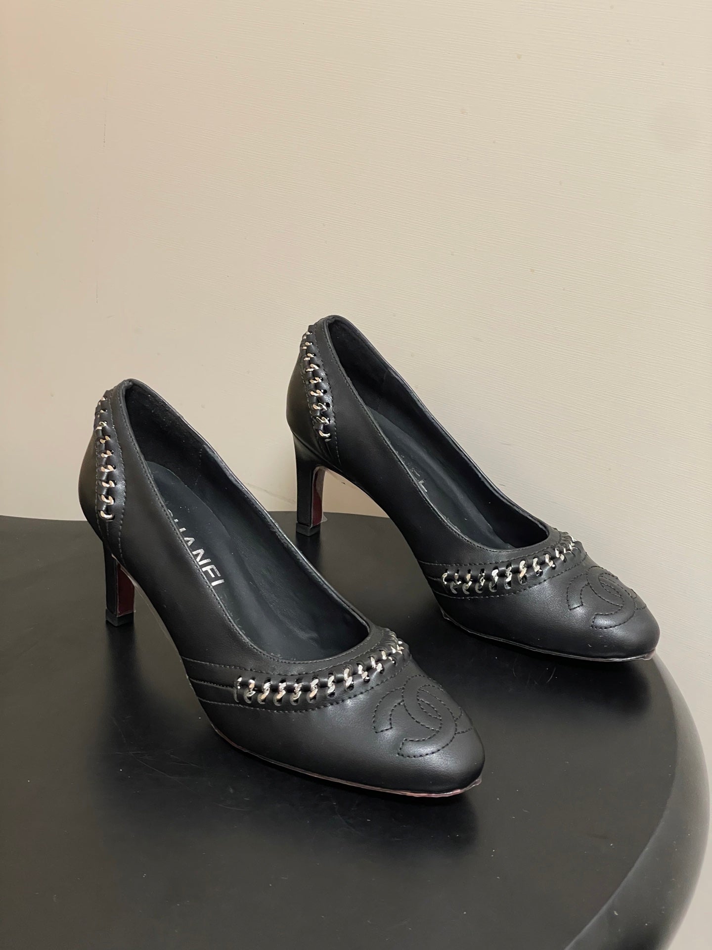 CC 2026 Embroidered Pump Mary Jane Sheepskin