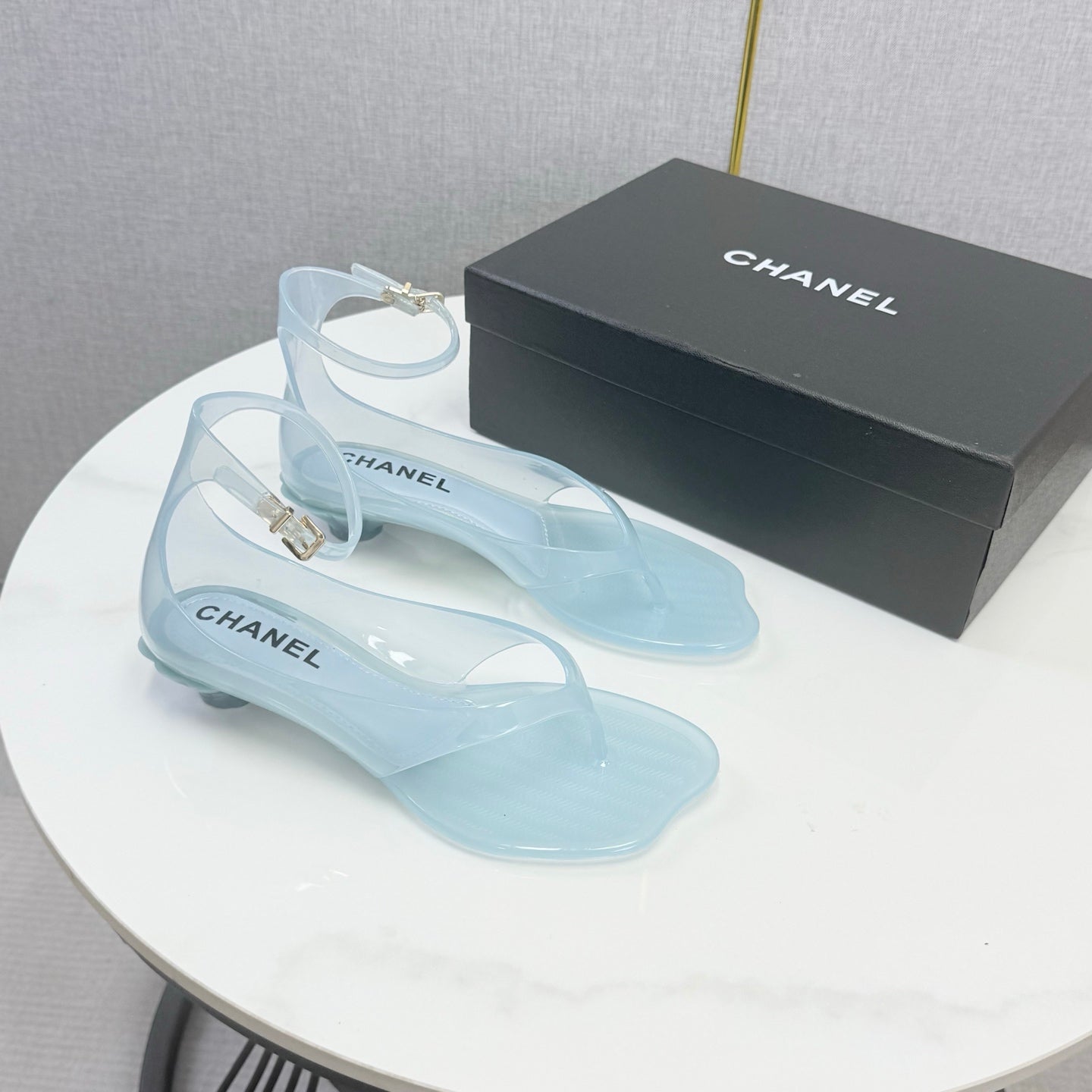 Chanel 2026 Thong Sandals CPU Crystal Lining 801673