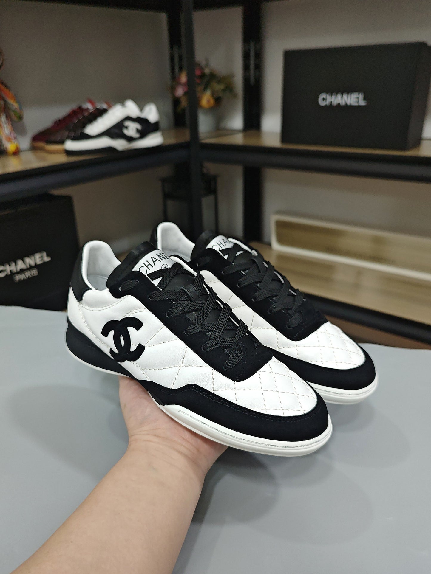 Chanel 2026 German Training Shoes Sheepskin Calfskin Leather 833319