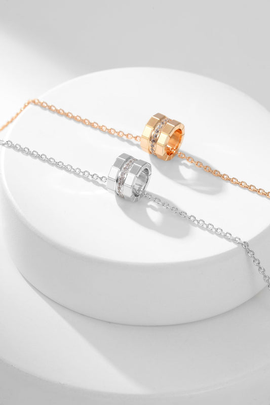 small ice cube diamond necklace