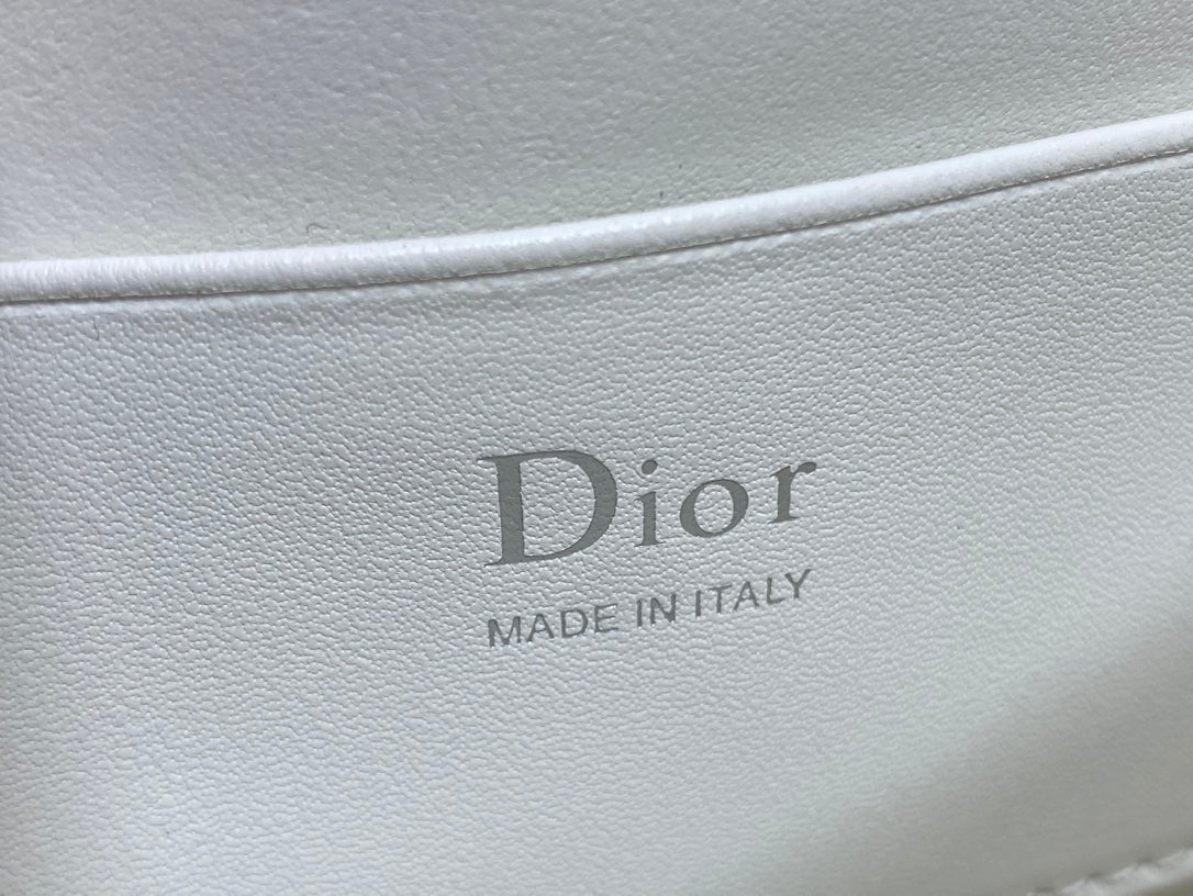Dior 2026 My Dior Mini Bag Two-Tone White Black Lambskin 284081