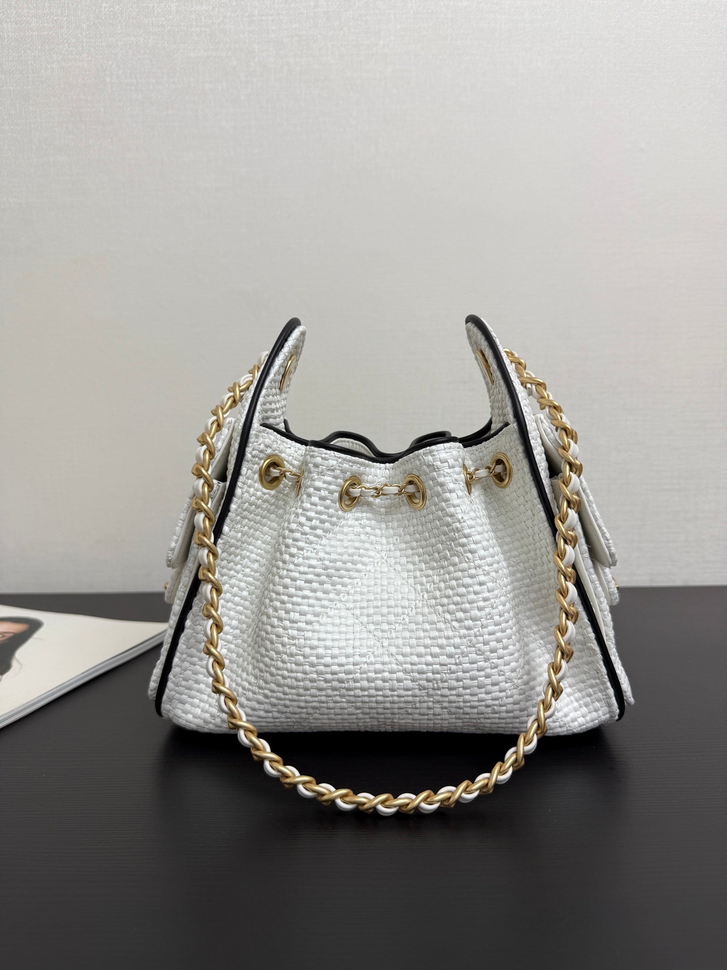 Chanel 2026 Hobo Bag 22cm Woven Leather