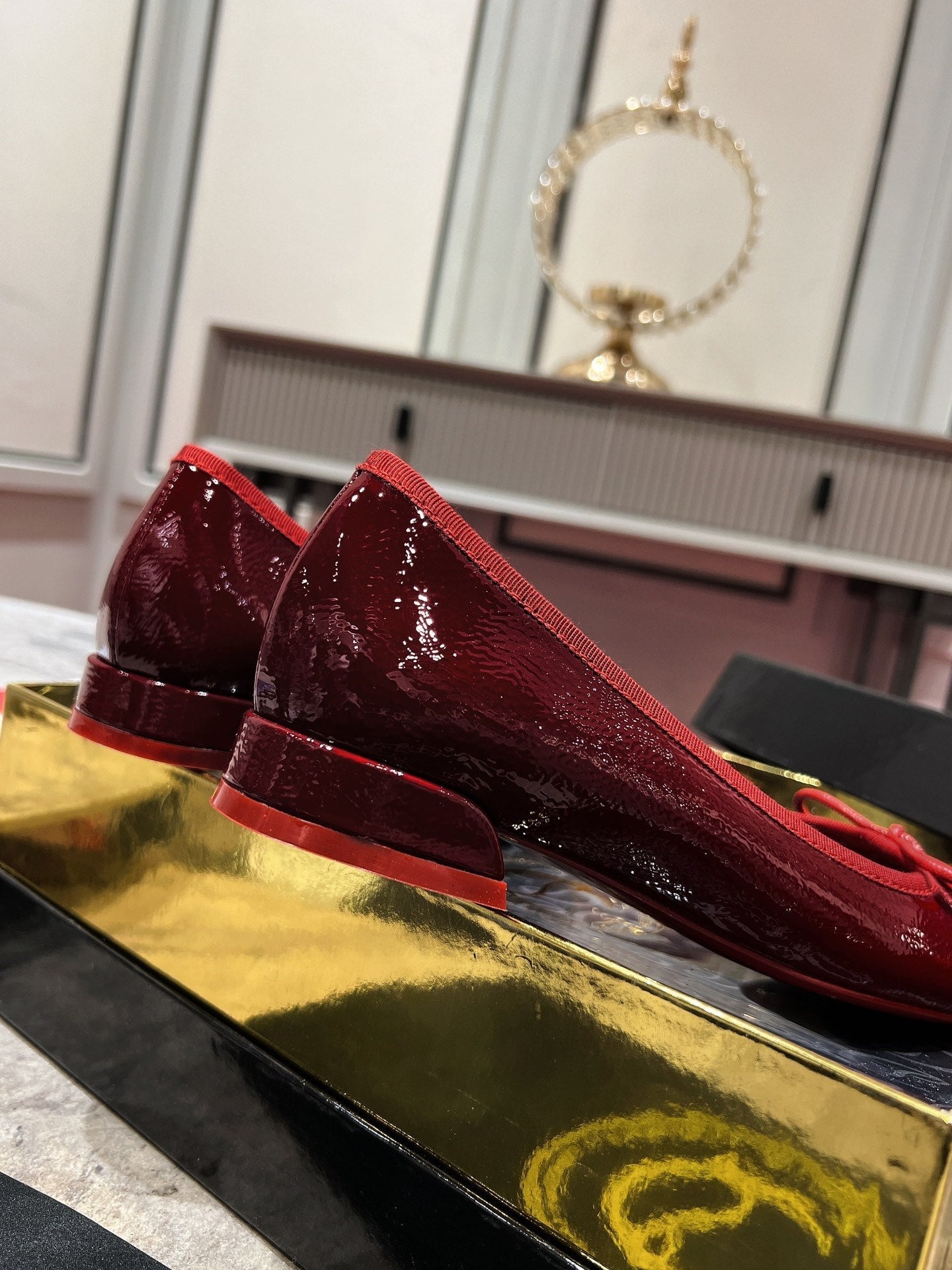 Christian Louboutin Sweetie Jane Ballet Flat Patent Leather 825312