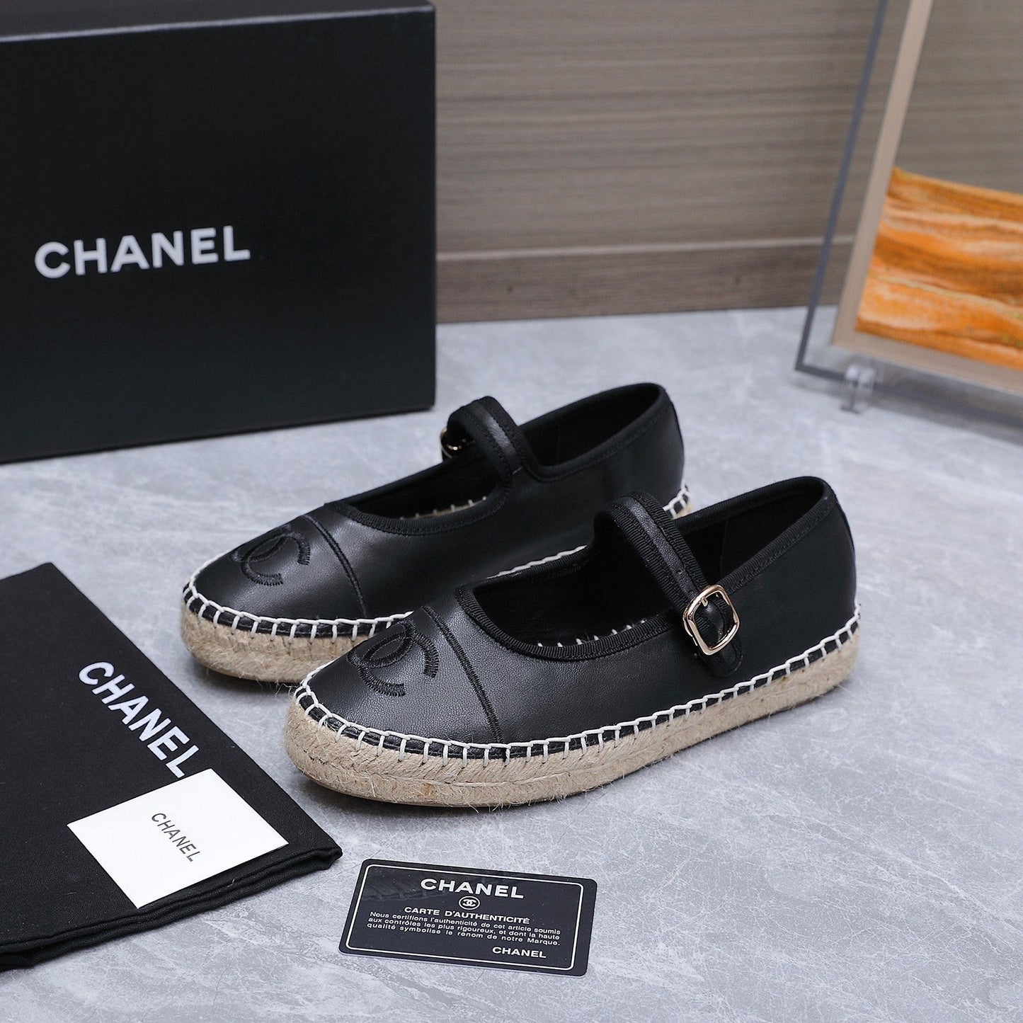 Chanel 2026 Mary Jane Shoes Black Sheepskin 758387
