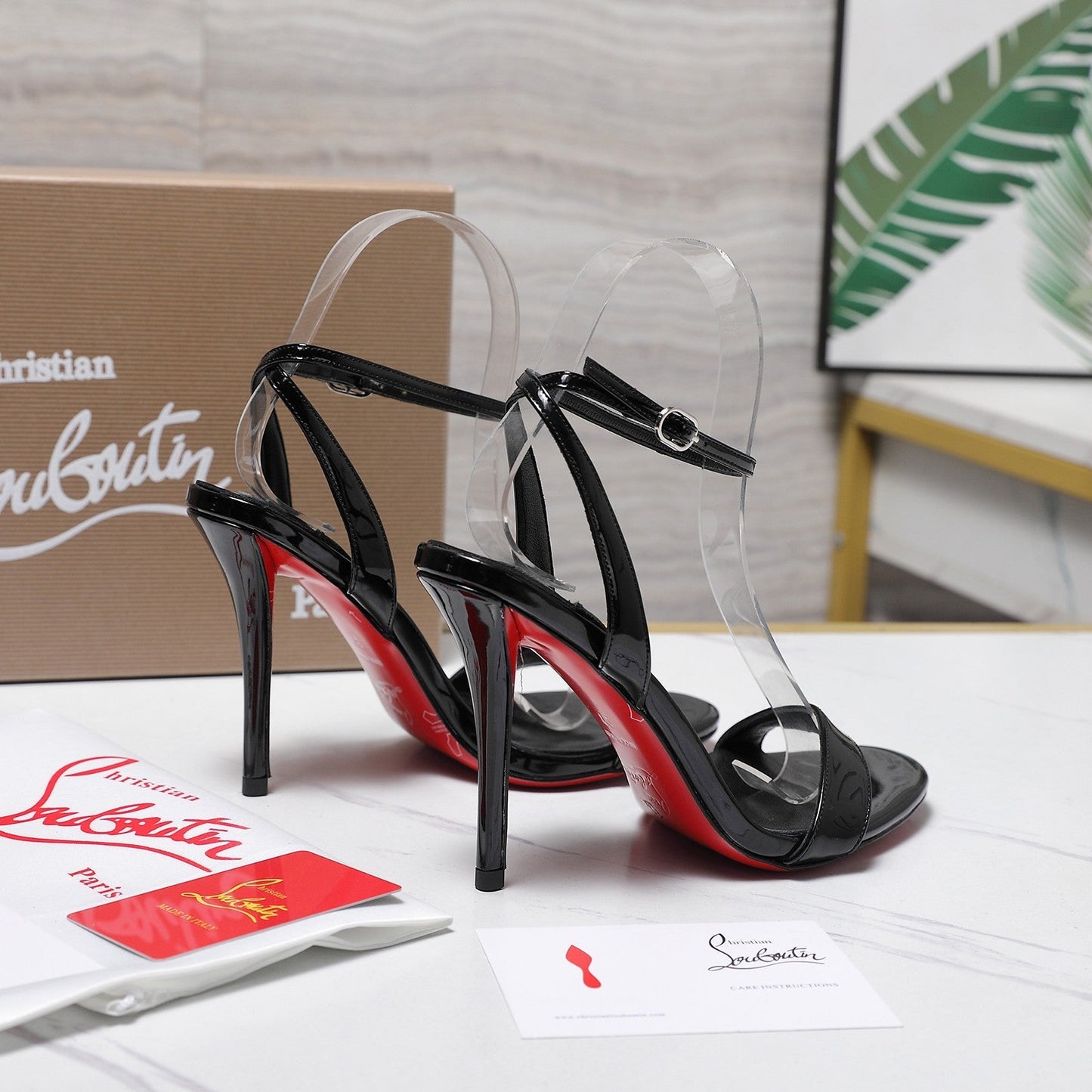 CL Mis Z 100mm Sandal Patent Leather 863982