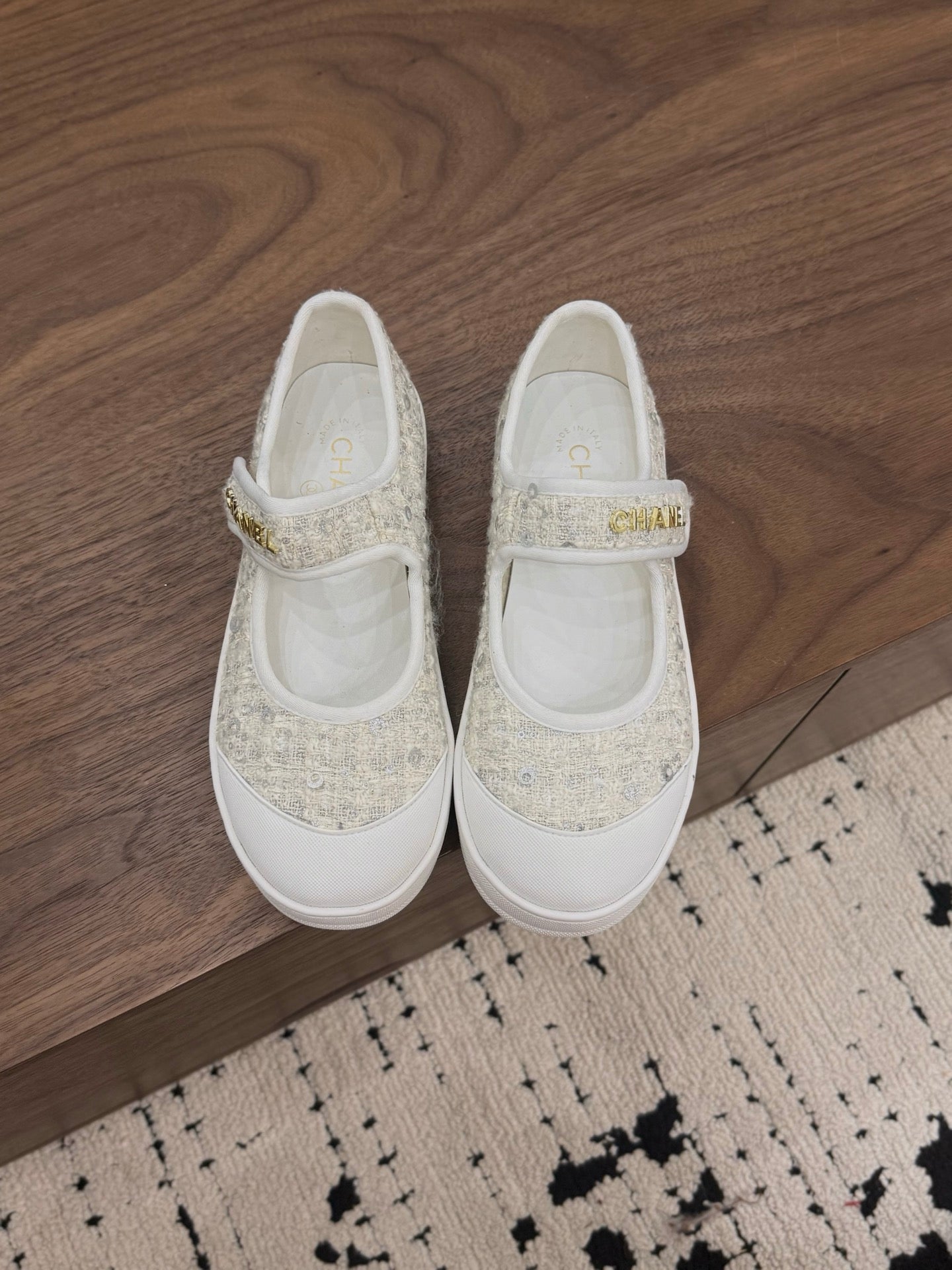 Chanel 2026 Ballet Flat Tweed Leather 904353