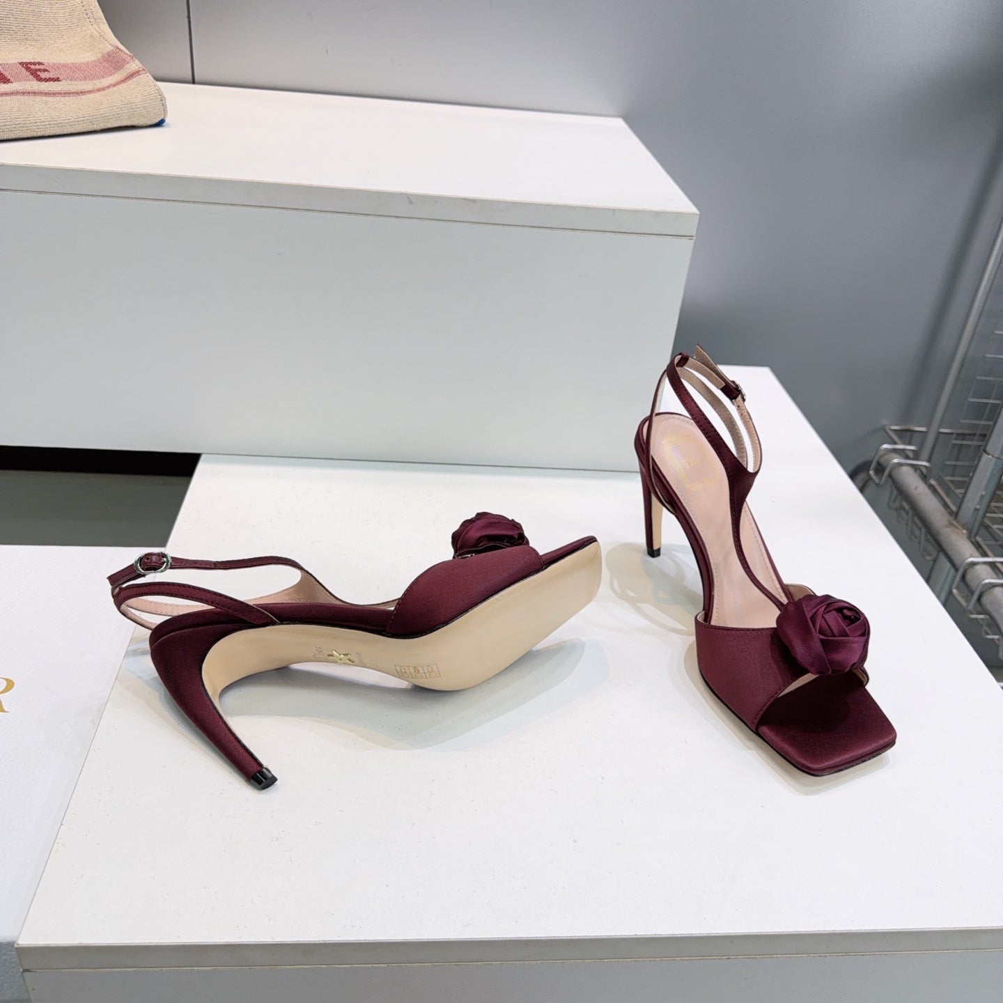 Dior 2026 Rose Sandal 95mm Satin Leather 843018
