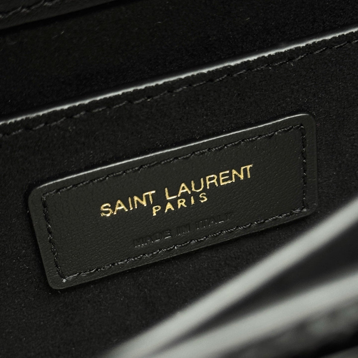 YSL Sunset Bag 22cm Black Patent Leather 285540