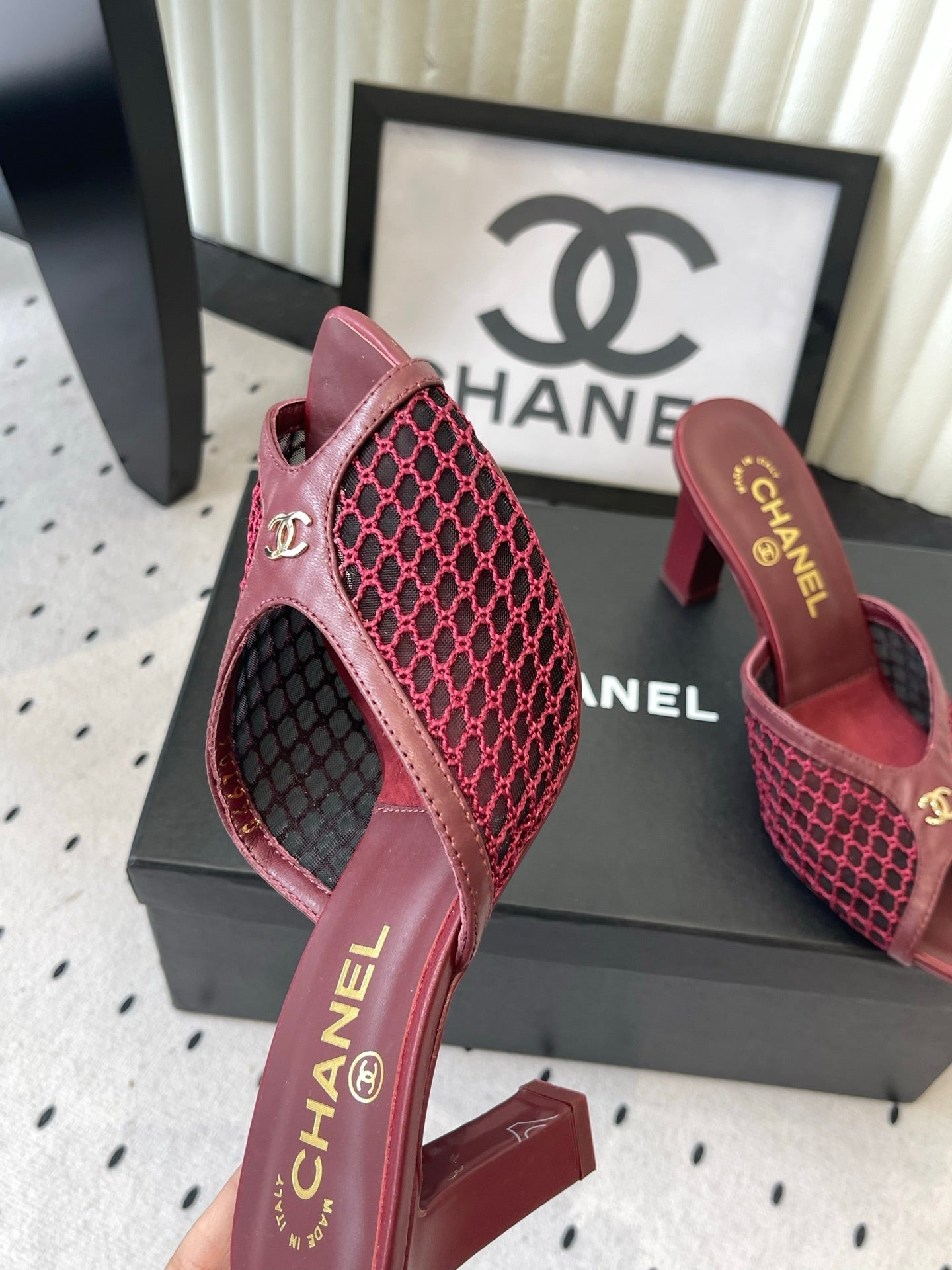 Chanel 2026 Mule Mesh Lambskin
