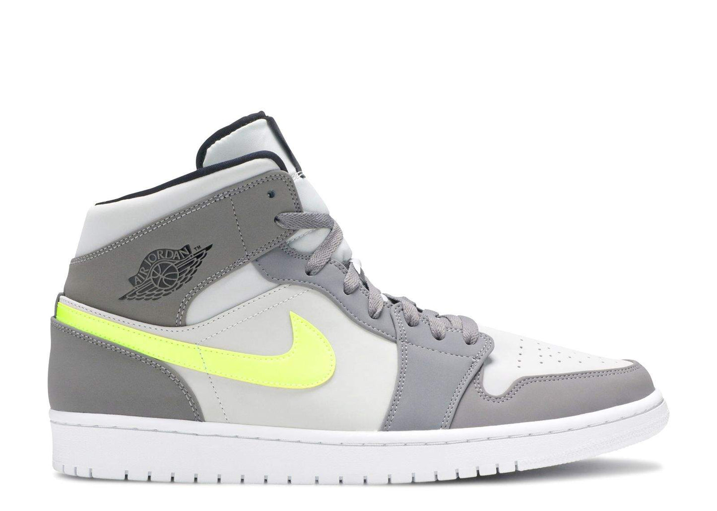 Air Jordan 1 Mid ‘Gunsmoke Volt’ Unfading Sneaker Sneakers - Head-Turner