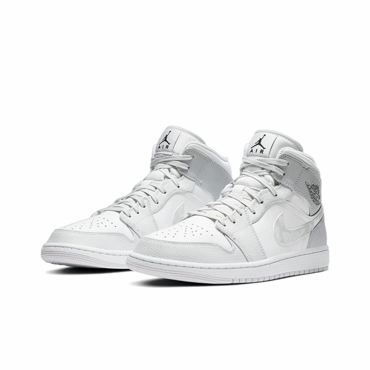 Jordan 1 Mid White Camo Sneakers - Modern Classic | Sought-After