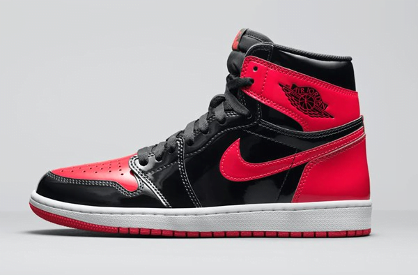 Jordan 1 Retro High OG Patent Bred Sneakers - Heritage Edition