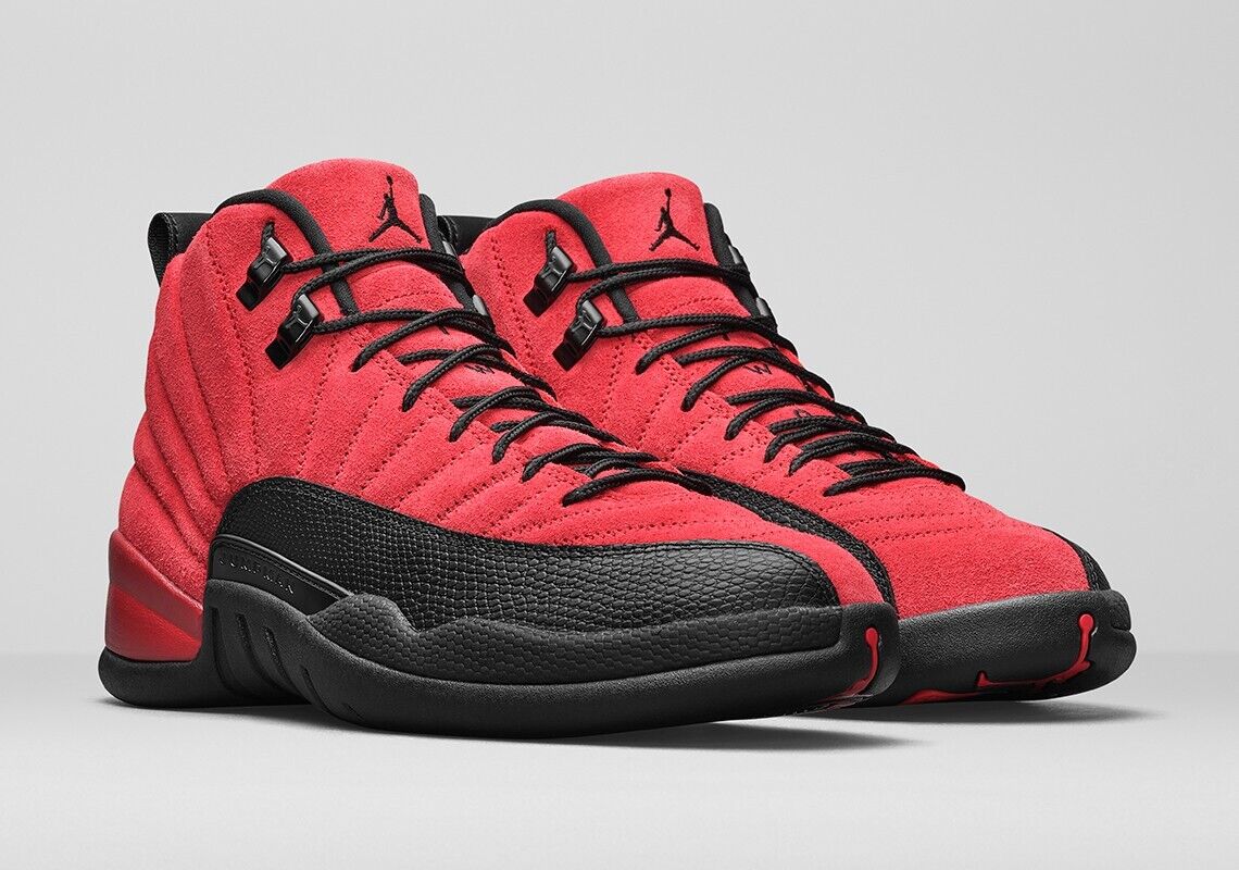 Jordan 12 Retro Reverse Flu Game Sneakers - Signature Series