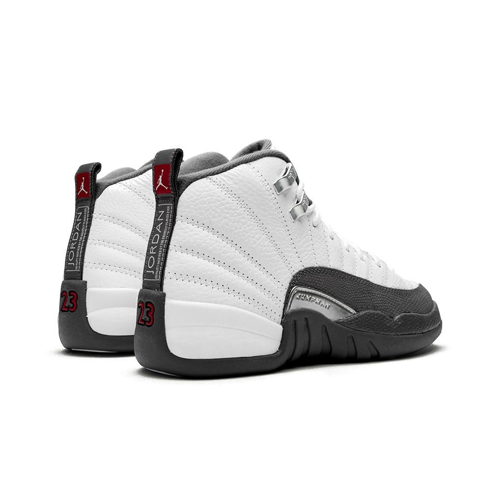 Jordan 12 Retro White Dark Grey Sneakers - Basketball Legend