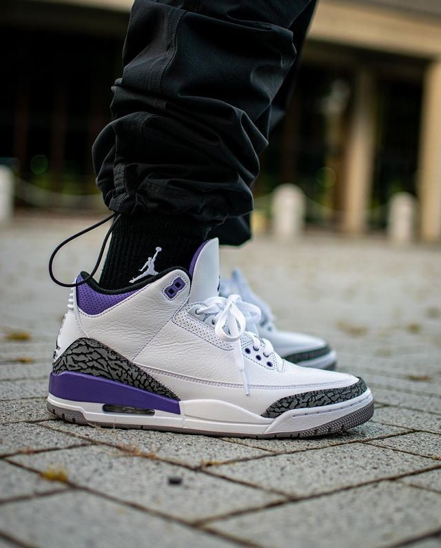 Jordan 3 Retro Dark Iris Sneakers - Collaboration Release