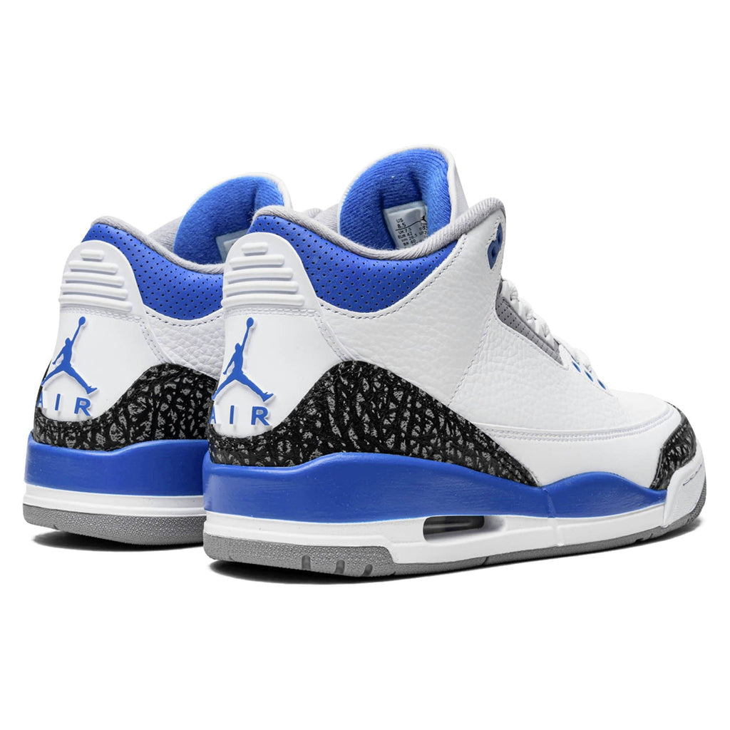 Jordan 3 Retro Racer Blue Sneakers - Cushioned Stride | Fan Favorite