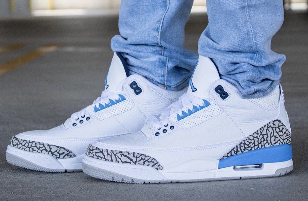 Jordan 3 Retro UNC Sneakers - Game Changer | Standout Style