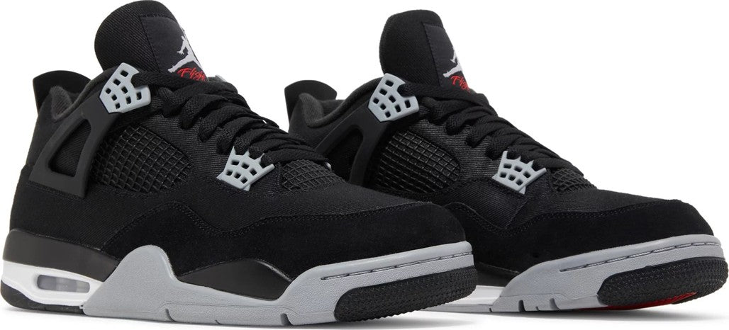 Jordan 4 Retro Black Canvas Sneakers - Elite Edition | Fresh Heat