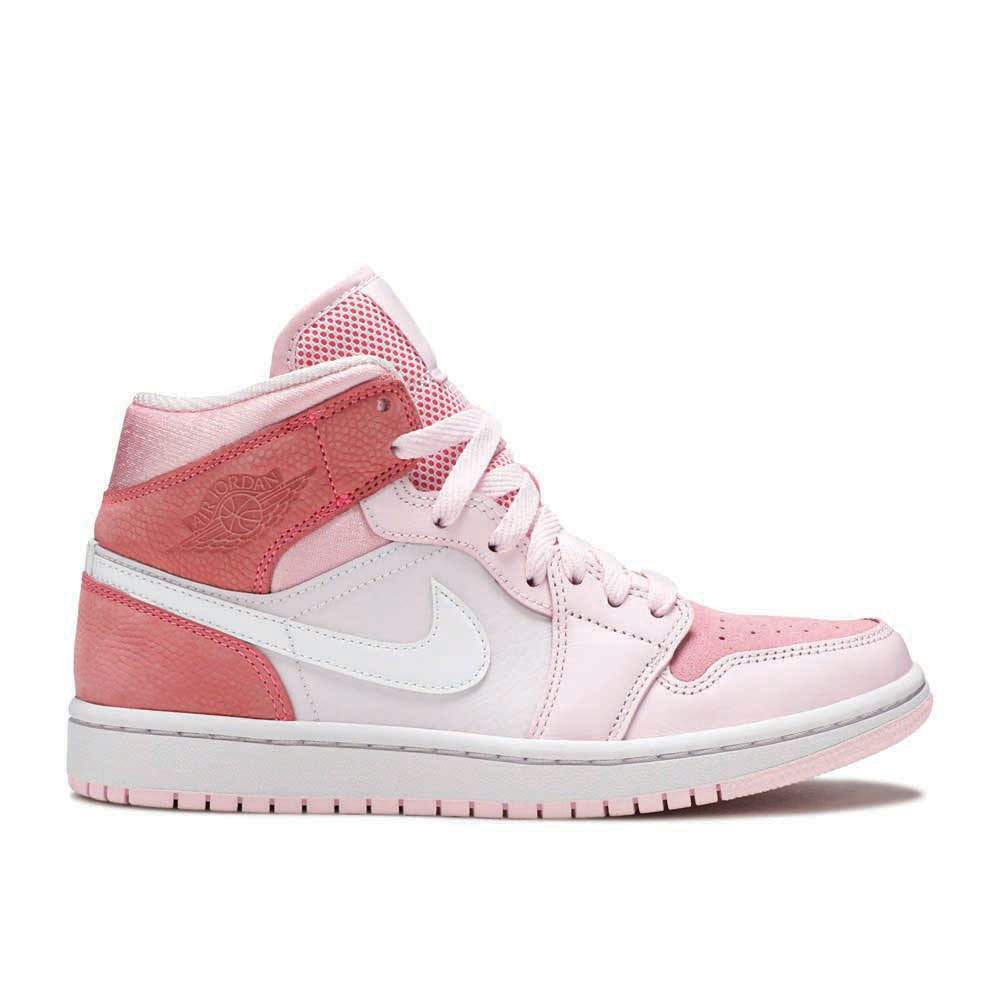 Air Jordan 1 Mid ‘Digital Pink’ Revered Footwear Sneakers - All-Day Comfort