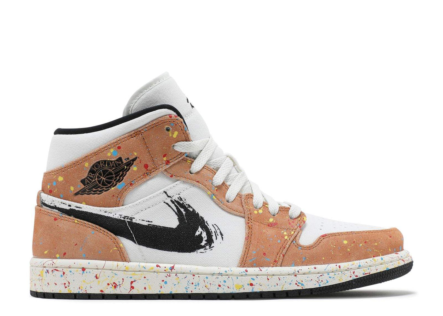 Air Jordan 1 Mid SE ‘Brushstroke Paint Splatter’ Revered Footwear | Must-Cop
