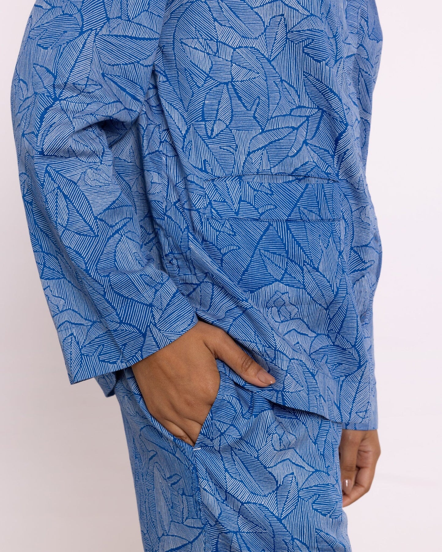 Organic Cotton Blue Pyjama Set, Eve