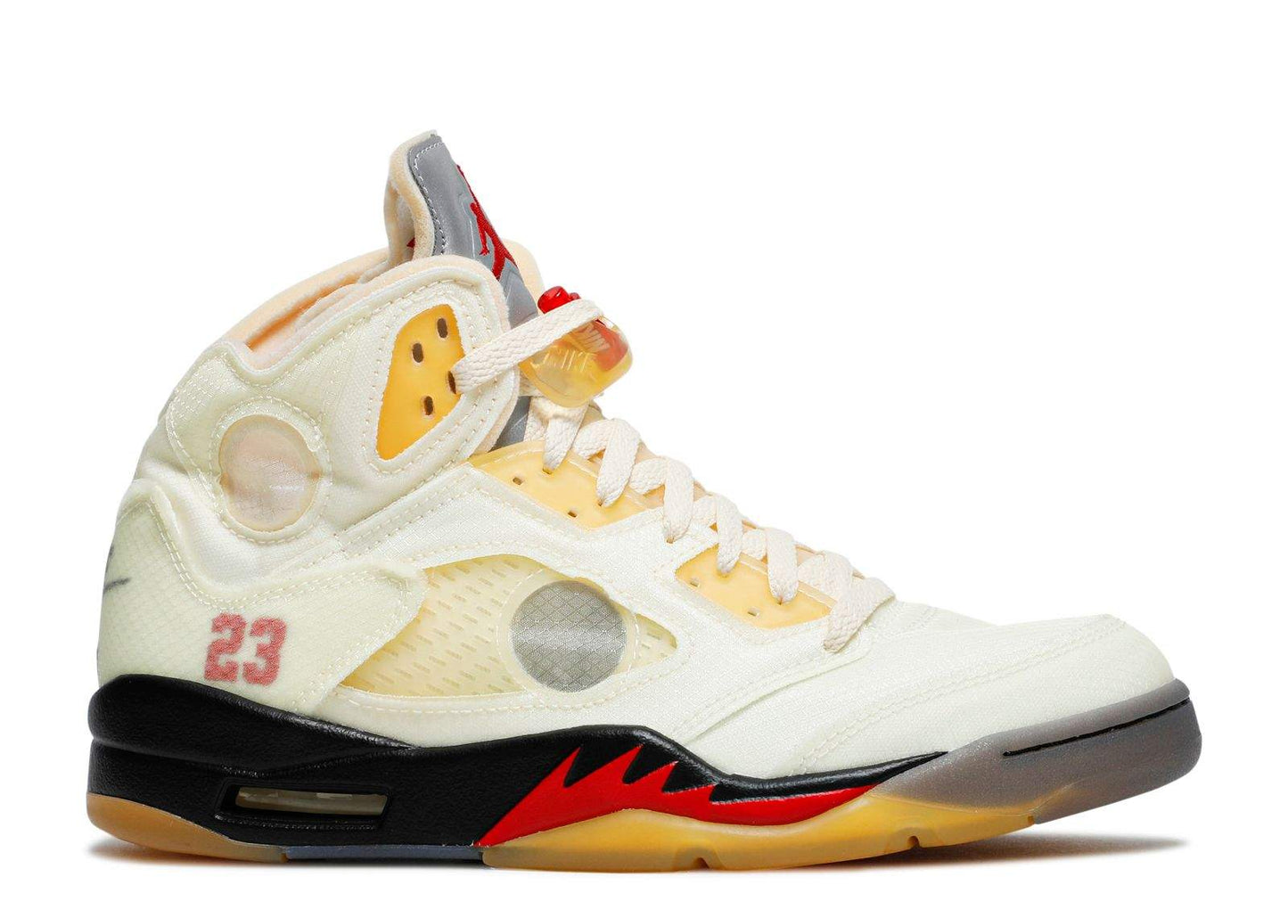 Off-White x Air Jordan 5 SP ‘Sail’ Revered Footwear Sneakers - Heritage Edition