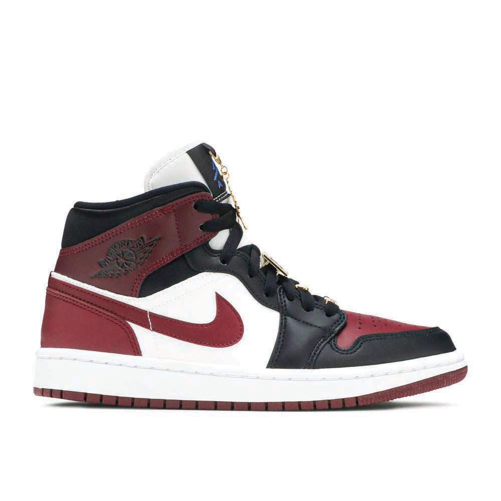 Air Jordan 1 Mid SE ‘Gold Pendants’ Everlasting Sneaker - Elegant Statement