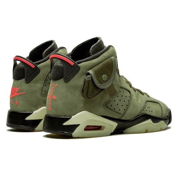 Travis Scott x Air Jordan 6 Olive GS Sneakers - Game Changer