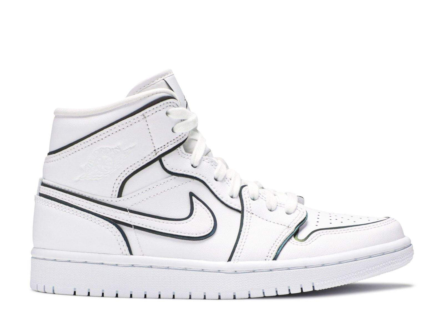 Air Jordan 1 Mid SE ‘Iridescent Trim’ Revered Footwear Sneakers - Cushioned S...