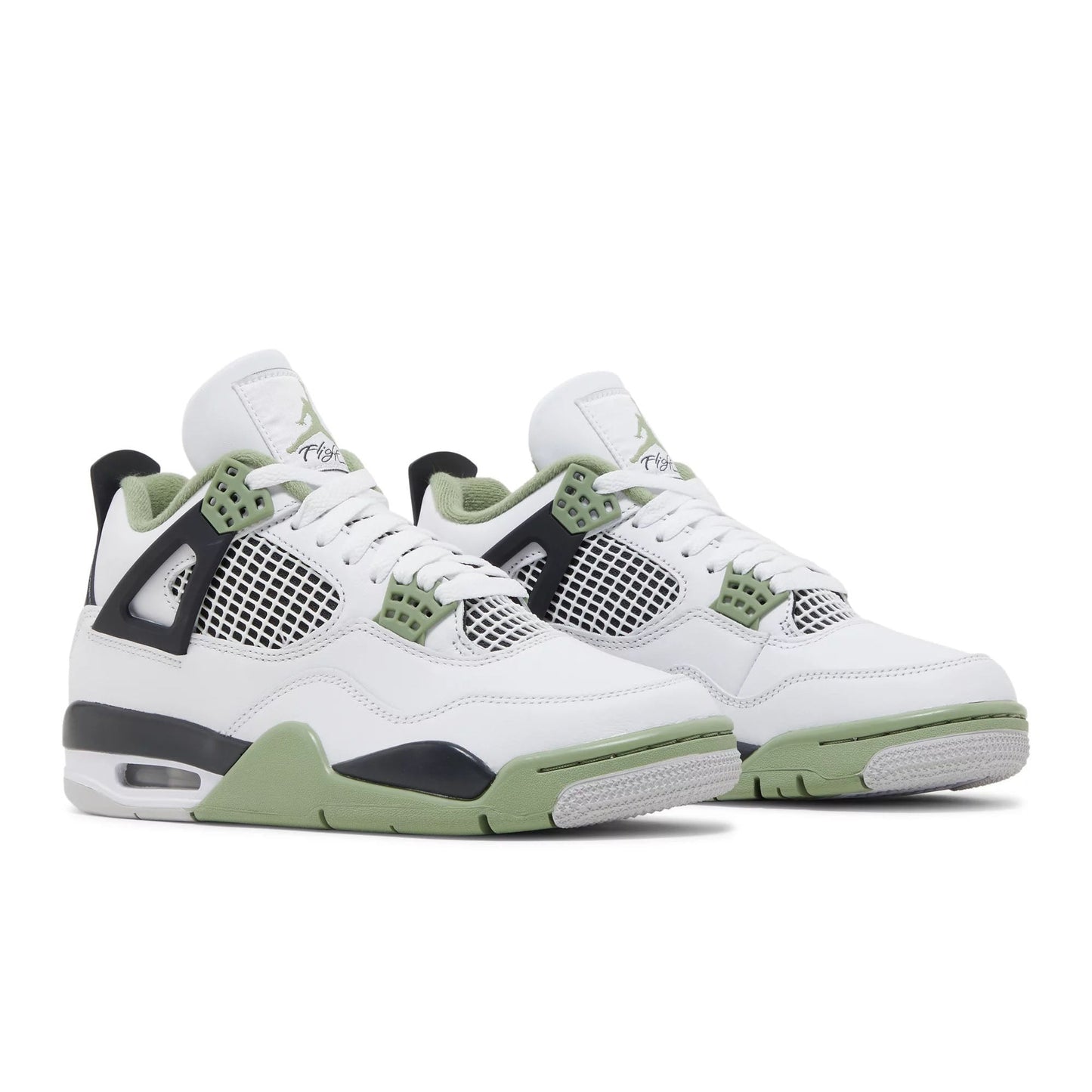 Wmns Air Jordan 4 Retro Seafoam AQ9129-103 Sneakers - Authentic