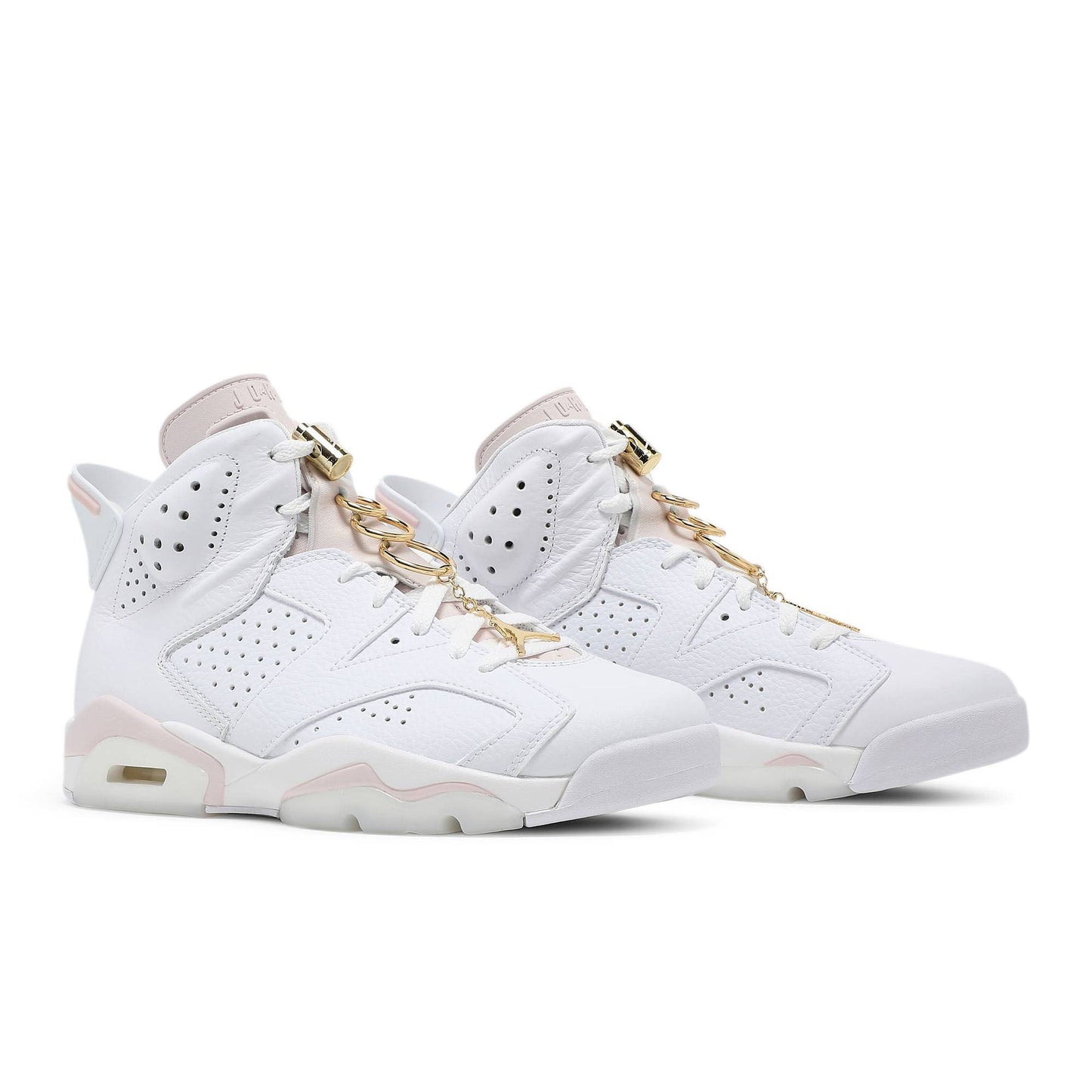 Wmns Air Jordan 6 Retro Gold Hoops DH9696-100 Sneakers - Modern Classic