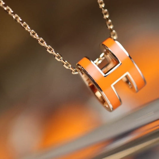 POP H PEDANT PINK GOLD