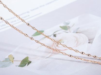 ECHAPEE NECKLACE PINK GOLD