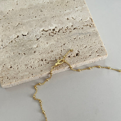 GG BALL CHAIN GOLD NECKLACE