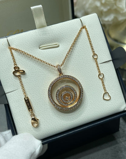 HAPPY SPIRIT DIAMOND PAVED NECKLACE
