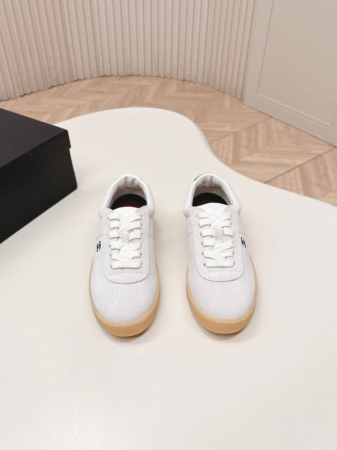 Chanel 2026 Sneaker White Suede Leather 720912