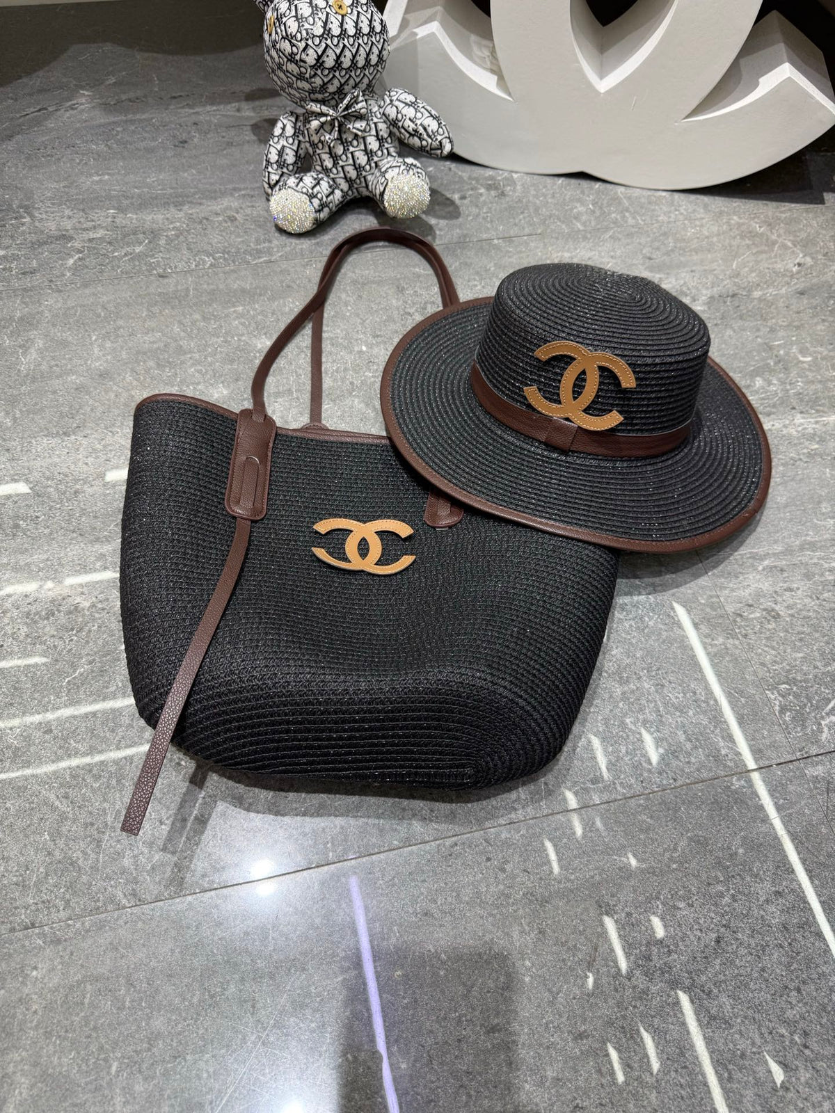 CC Tote Bag & Hat Set Plant Grass 209743
