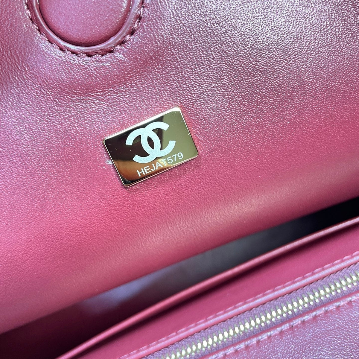 CC 26S Large Tote Bag 40cm Burgundy Calfskin GHW